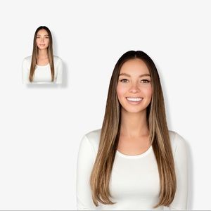 Ulta Locks & Mane 18” real hair clip in extensions-New